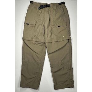 EMS Eastern Mountain Sports Convertible Hiking Pants Mens Size 38 Nylon Khaki
